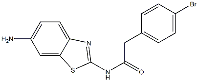 N-(6-amino-1,3-benzothiazol-2-yl)-2-(4-bromophenyl)acetamide Struktur