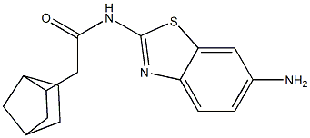 N-(6-amino-1,3-benzothiazol-2-yl)-2-{bicyclo[2.2.1]heptan-2-yl}acetamide Struktur