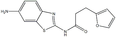 N-(6-amino-1,3-benzothiazol-2-yl)-3-(furan-2-yl)propanamide Struktur