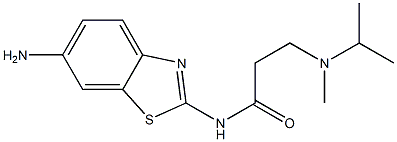 N-(6-amino-1,3-benzothiazol-2-yl)-3-[isopropyl(methyl)amino]propanamide Struktur