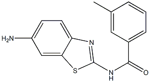 N-(6-amino-1,3-benzothiazol-2-yl)-3-methylbenzamide Struktur