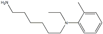 N-(6-aminohexyl)-N-ethyl-2-methylaniline Struktur