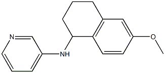 N-(6-methoxy-1,2,3,4-tetrahydronaphthalen-1-yl)pyridin-3-amine Struktur