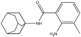 N-(adamantan-1-yl)-2-amino-3-methylbenzamide Struktur