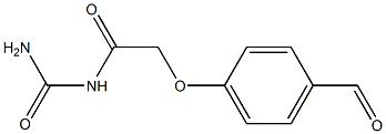 N-(aminocarbonyl)-2-(4-formylphenoxy)acetamide Struktur