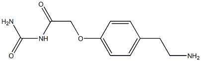 N-(aminocarbonyl)-2-[4-(2-aminoethyl)phenoxy]acetamide Struktur