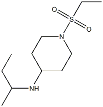 N-(butan-2-yl)-1-(ethanesulfonyl)piperidin-4-amine Struktur