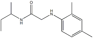 N-(butan-2-yl)-2-[(2,4-dimethylphenyl)amino]acetamide Struktur