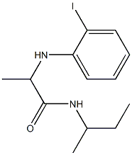 N-(butan-2-yl)-2-[(2-iodophenyl)amino]propanamide Struktur