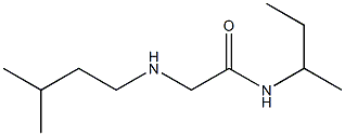 N-(butan-2-yl)-2-[(3-methylbutyl)amino]acetamide Struktur