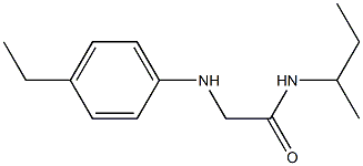 N-(butan-2-yl)-2-[(4-ethylphenyl)amino]acetamide Struktur