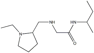 N-(butan-2-yl)-2-{[(1-ethylpyrrolidin-2-yl)methyl]amino}acetamide Struktur