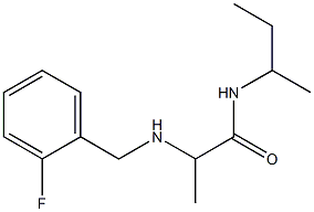 N-(butan-2-yl)-2-{[(2-fluorophenyl)methyl]amino}propanamide Struktur