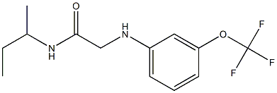 N-(butan-2-yl)-2-{[3-(trifluoromethoxy)phenyl]amino}acetamide Struktur