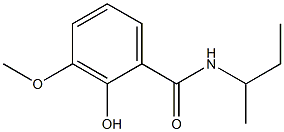 N-(butan-2-yl)-2-hydroxy-3-methoxybenzamide Struktur