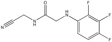 N-(cyanomethyl)-2-[(2,3,4-trifluorophenyl)amino]acetamide Struktur