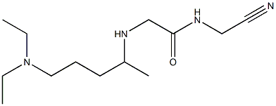 N-(cyanomethyl)-2-{[5-(diethylamino)pentan-2-yl]amino}acetamide Struktur