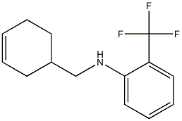 N-(cyclohex-3-en-1-ylmethyl)-2-(trifluoromethyl)aniline Struktur