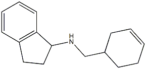 N-(cyclohex-3-en-1-ylmethyl)-2,3-dihydro-1H-inden-1-amine Struktur