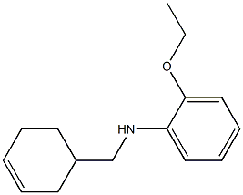 N-(cyclohex-3-en-1-ylmethyl)-2-ethoxyaniline Struktur