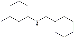 N-(cyclohexylmethyl)-2,3-dimethylcyclohexan-1-amine Struktur