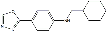 N-(cyclohexylmethyl)-4-(1,3,4-oxadiazol-2-yl)aniline Struktur