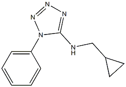 N-(cyclopropylmethyl)-1-phenyl-1H-1,2,3,4-tetrazol-5-amine Struktur