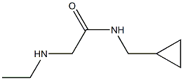 N-(cyclopropylmethyl)-2-(ethylamino)acetamide Struktur