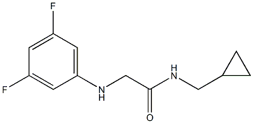 N-(cyclopropylmethyl)-2-[(3,5-difluorophenyl)amino]acetamide Struktur