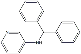 N-(diphenylmethyl)pyridin-3-amine Struktur