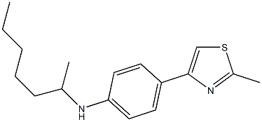 N-(heptan-2-yl)-4-(2-methyl-1,3-thiazol-4-yl)aniline Struktur