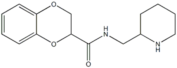 N-(piperidin-2-ylmethyl)-2,3-dihydro-1,4-benzodioxine-2-carboxamide Struktur