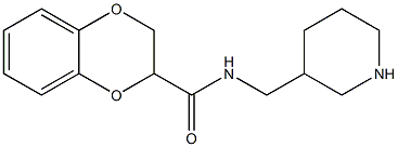 N-(piperidin-3-ylmethyl)-2,3-dihydro-1,4-benzodioxine-2-carboxamide Struktur