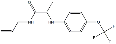 N-(prop-2-en-1-yl)-2-{[4-(trifluoromethoxy)phenyl]amino}propanamide Struktur