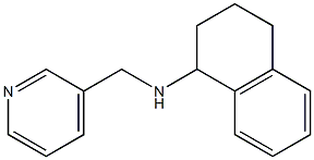 N-(pyridin-3-ylmethyl)-1,2,3,4-tetrahydronaphthalen-1-amine Struktur