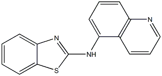 N-(quinolin-5-yl)-1,3-benzothiazol-2-amine Struktur