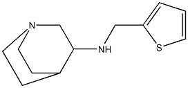 N-(thiophen-2-ylmethyl)-1-azabicyclo[2.2.2]octan-3-amine Struktur