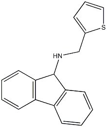 N-(thiophen-2-ylmethyl)-9H-fluoren-9-amine Struktur