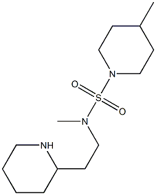 N,4-dimethyl-N-[2-(piperidin-2-yl)ethyl]piperidine-1-sulfonamide Struktur