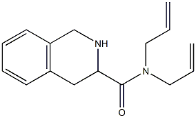 N,N-diallyl-1,2,3,4-tetrahydroisoquinoline-3-carboxamide Struktur