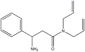 N,N-diallyl-3-amino-3-phenylpropanamide Struktur