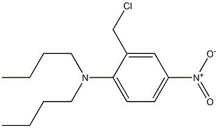 N,N-dibutyl-2-(chloromethyl)-4-nitroaniline Struktur