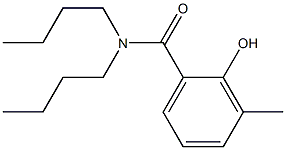 N,N-dibutyl-2-hydroxy-3-methylbenzamide Struktur