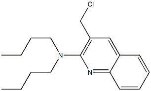 N,N-dibutyl-3-(chloromethyl)quinolin-2-amine Struktur