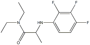 N,N-diethyl-2-[(2,3,4-trifluorophenyl)amino]propanamide Struktur