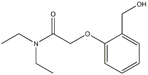 N,N-diethyl-2-[2-(hydroxymethyl)phenoxy]acetamide Struktur