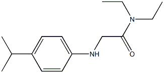 N,N-diethyl-2-{[4-(propan-2-yl)phenyl]amino}acetamide Struktur