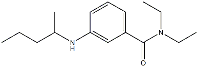 N,N-diethyl-3-(pentan-2-ylamino)benzamide Struktur