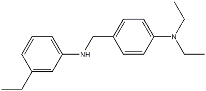 N,N-diethyl-4-{[(3-ethylphenyl)amino]methyl}aniline Struktur