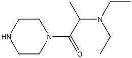 N,N-diethyl-N-(1-methyl-2-oxo-2-piperazin-1-ylethyl)amine Struktur